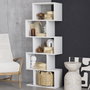 Hanah Home Estantería White 60x150x30cm Moderna Elegante Color Blanco